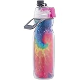 O2COOL ArcticSqueeze Insulated Mist 'N Sip Water Misting Bottle - Tie Dye, 20 Fluid Ounces, Plastic