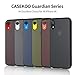 CASEKOO iPhone XR Case [Shockproof], Black Protective Case [SGS Mil-Grade Certified] Hybrid Protective Translucent Matte Back with TPU Bumper Cases for iPhone XR - Matte Translucent Black