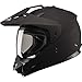 Gmax GM11D Dual Sport Full Face Helmet (Flat Black, Large)