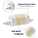 Attaljus R7s LED Bulb 78mm, J Type LED Bulbs Dimmable 80W Halogen Bulbs Equivalent, 10W 120V Double Ended J78 Floodlight, 3000K Warm White Light Bulb for Flood Lamp (2 Packs)