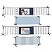 Lambs & Ivy Future All Star 4-Piece Crib Bumper - Blue, Gray, Animals, Sports