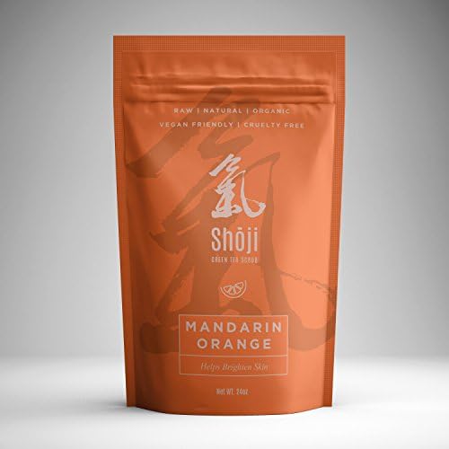 Shoji All Natural Matcha Green Tea Face & Body Scrub w/Mandarin Grapefruit Essential Oil - 24oz