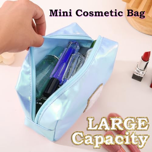 Anntry Large Capacity Cosmetic Bag, Premium PU Makeup Bag, Multifunctional and Portable Wash Bag, Ideal Gift for Teens, Girls, Women, Friends and Moms, blue