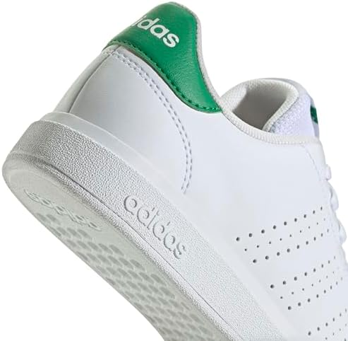 Mixte Enfant Advantage Base 2.0 Junior Shoes, Cloud White/Cloud White/Green, 36 2/3 EU