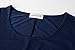 LARACE Women’s 3/4 Sleeve Casual Swing T-Shirt Dresses(2X, Navy Blue)