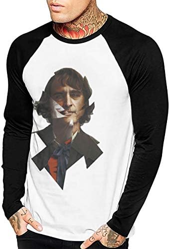 Goldtor Joker Joaquin Phoenix Men's Long Sleeve Baseball T-Shirts Black