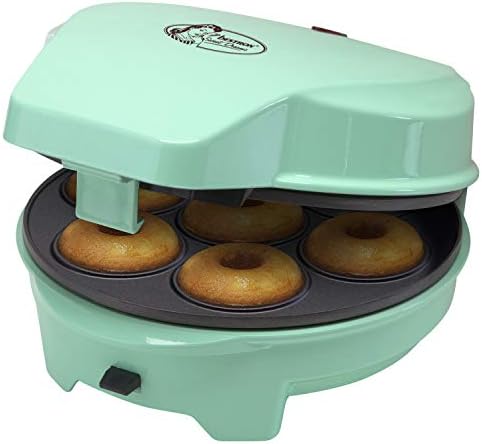 Bestron Appareil à gâteaux rétro 3 en 1 "Cakemaker", Pour faire des beignets, des muffins et des cake pop, Sweet Dreams, Revêtement antiadhésif, 700 W, Menthe - Cuisine A Vivre Bestron Appareil à gâteaux rétro 3 en 1 "Cakemaker", Pour faire des beignets, des muffins et des cake pop, Sweet Dreams, Revêtement antiadhésif, 700 W, Menthe