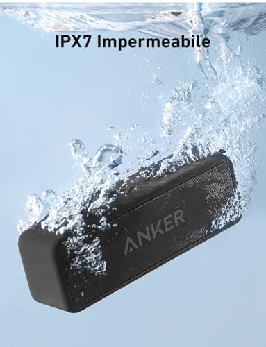Soundcore 2 di Anker, Cassa Bluetooth Portatile 12 W, IPX7, 24 Ore