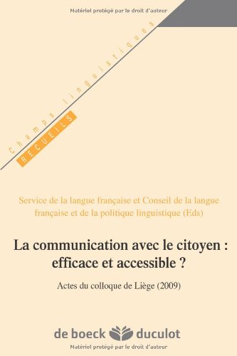 La  communication avec le citoyen