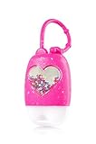 Bath & Body Works PocketBac Hand Gel Holder Pink Floating Gems Heart