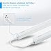 (Pack of 6) GRG LED T5 Integrated Single Fixture, 2Ft 10W 1100lm 6500K, Linkable Utility Shop Light, Garage Light, LED Ceiling & Under Cabinet Light, T5 T8 Fluorescent Tube Light Fixture Replacement