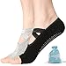 Non Slip Yoga Socks for Women, Toeless Anti-Skid Pilates, Barre, Ballet, Bikram Workout Socks with Grips Size 5.5-11 primary