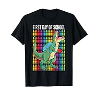 First Day of Kindergarten Dinosaur T Rex Back to School Boys T-Shirt