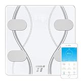 Bluetooth Body Fat Scale, TaoTronics Upgraded FDA Approved Bathroom Digital Wireless Weight Scale 12 Health Measurements, BMI Scale Body Composition Analyzer with Smart App