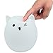niceEshop(TM) Portable Silicone LED Colorful Baby Night Light, USB Rechargeable Children Night Lamp with Warm White, 7-Color Breathing, Single Color 3 Lighting Modes for Kids Adults Bedroom(A)