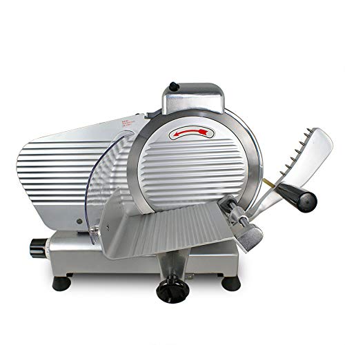 ZENY SemiAuto Meat Slicer Stainless Steel 10" Blade Electric Deli Food
