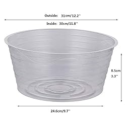 Idyllize 10 Pieces of 12 Inch Clear Thin Deep