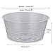 Idyllize 10 Pieces of 12 Inch Clear Thin Deep Plastic Plant Saucer Drip Tray for Pots (12”)thumb 1