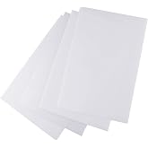 Xadnitu 4 Pieces 11.8" x 7.8" x 0.04" LED Light Diffuser Board Sheets, to Soften, Diffuse, Reduce Harsh Glare from Ceiling Drop Lights, Flat Panel Lights, Spotlights for Office, Classroom, Warehouse