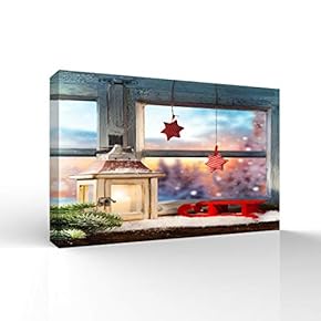 Canvas Wall Art Merry Christmas Pictures Home Wall Decorations for Bedroom Living Room Paintings Canvas Prints Framed - 12x18 inches