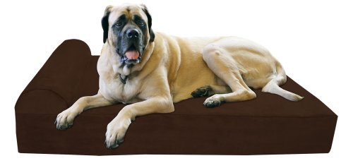 Big Barker 7-Inch Pillow Top Orthopedic Extra Large (52 X 36 X 7-Inch) Bed for Dogs - Chocolate