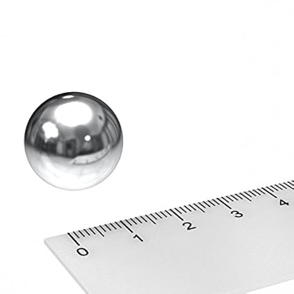 5 x Kugelmagnet aus Neodym, Ø 19 mm, verchromt, Grade N38