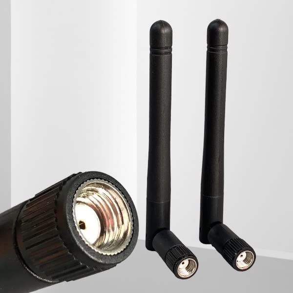Photo 1 of (2-Pack) Dual Band WiFi 2.4GHz 5GHz 5.8GHz 3dBi MIMO RP-SMA Male Antenna for WiFi Router Wireless Network Card USB Adapter- Security IP Camera Video Surveillance Monitor
