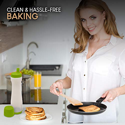 Pancake Batter Dispenser Pen, Easy Squeeze Bottle Baking Drip Proof