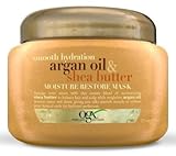 OGX Moisture Restore Mask, Smooth Hydration Argan Oil & Shea Butter, 8oz
