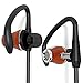 Symphonized NRG S Genuine Wood Bluetooth Earbuds, Wireless In-ear Noise-isolating Headphones, Earphones with Angle-Fit Ear Tips, Comfort Neckband, Mic, Volume Control - Black
