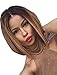 Tsnomore Ombre Shoulder Length Bob Women Wig