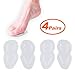 Ball of Foot Cushions for Women High Heel-4 Pairs (8 Pieces)-Soft Gel Insole Metatarsal Pads Shoe Inserts - Mortons Neuroma Callus Metatarsal Foot Pain Relief Bunion Forefoot Cushioning (Transparent)