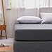 AYASW Fitted Sheet Only Queen Size Deep Pocket 16 inches Premium Soft and Cozy Bed Bottom Sheet 1800 Brushed Microfiber Wrinkle Fade Resistant Easy Care Stable Grey