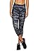 RBX Active Women's Camo Camo Printed Capri Yoga Leggings Black M