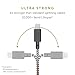 Native Union Belt Cable XL - 10ft Ultra-Strong Reinforced [Apple MFi Certified] Lightning to USB Charging Cable with Leather Strap for iPhone/iPad (Zebra)