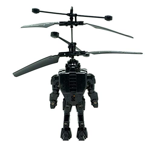 Panoware Robot Brigade Space Mini Drone Flying Helicopter Toy, Black
