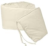 Babydoll Bedding Tailored Cradle Bumper, Ecru, 15