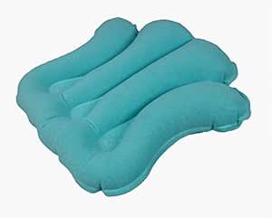 Amazon Com Obbomed Hb 1200n Luxury Inflatable Terry Cloth Shell Spa Neck Support Bath Pillow With 4 Suction Cups For Bathtub Hot Tub Jacuzzi Whirlpool Home Spa Tub Color Tiffany Blue Beauty Personal Care