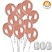 Bememo 50 Pack Rose Gold Balloons 12 Inch Balloon Party Decorations with 98 Feet Balloons String for Engagement, Wedding and Baby Shower