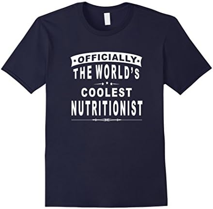 Men's Officially The World's Coolest Nutritionist T-Shirt Gifts XL Navy