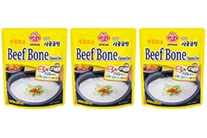 Ottogi Beef Bone Flavored Soup Traditional Korean Soup Base (Pack of 3) - Imported from Korea