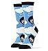 JYinstyle Women's Novelty Crew Socks, Exclusive Funny Socks for Bob Ross, Crazy Silly Socks, Happy Clouds
