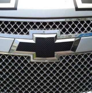 2 pcs black carbon fiber emblem sticker for chevrolet c…
