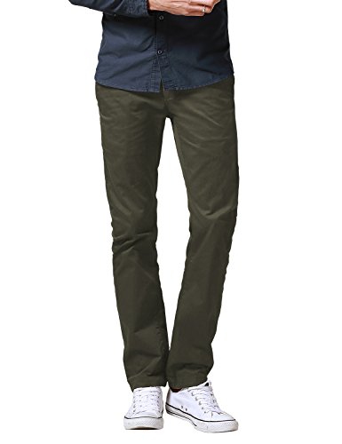 Match Men's Slim Fit Straight Leg Casual Pants (38, 8036 Celadon)