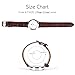 Orange Wrist Watch Brown Leather Band Casual Classic Analog Quartz Waterproof Watch with 36 mm Stainless Steel Case