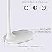ToJane Small Table Lamps for Bedroom, LED Desk Lamp with USB Port, Gooseneck Office/Reading White La