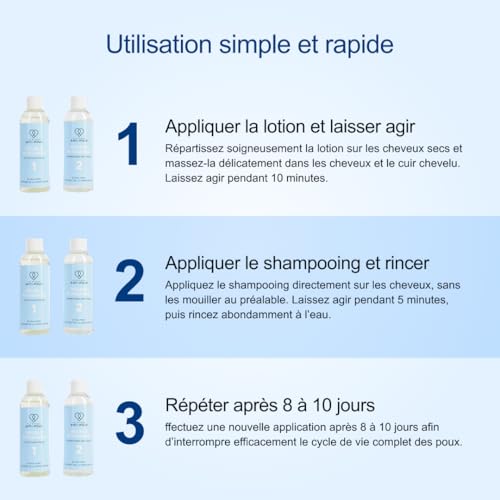 Clinique Double Power Lice Kills Lice Nits Effectively Kills Lice and Nits Lice Treatment Kit, Dimethicone Lotion and Shampoo for Adults and Children, Eucalyptus Scent