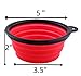 Collapsible Dog Bowls - Dishwasher Safe Food Grade Silicone Portable Pet Bowls