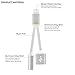 New Design Top Quality Lightning to 3.5mm Headphone Jack Audio Adapter and 8-Pin Lightning Charger Port For iPhone 7/7 Plus, 6S/6S Plus, iPad Air (Silver)