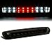 Auto Dynasty Dual Row LED Tinted Housing 3rd Third Tail Brake Light Cargo Lamp Compatible with Silverado Sierra GMT900 07-14